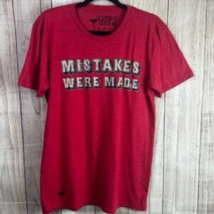 Mistakes Were Made Red Graphic Men's Shirt